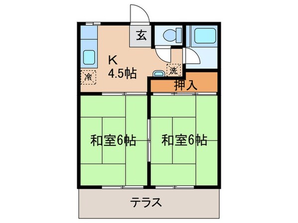 西田ハイツの物件間取画像